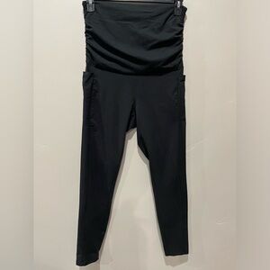 Maternity Leggings with pockets, black, large, set of 2